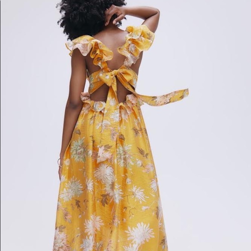 H&M Floral Yellow Maxi Dress - Picture 3 of 12